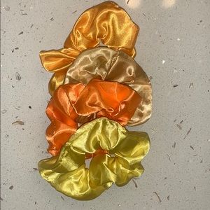 super cute golden and yellow scrunches